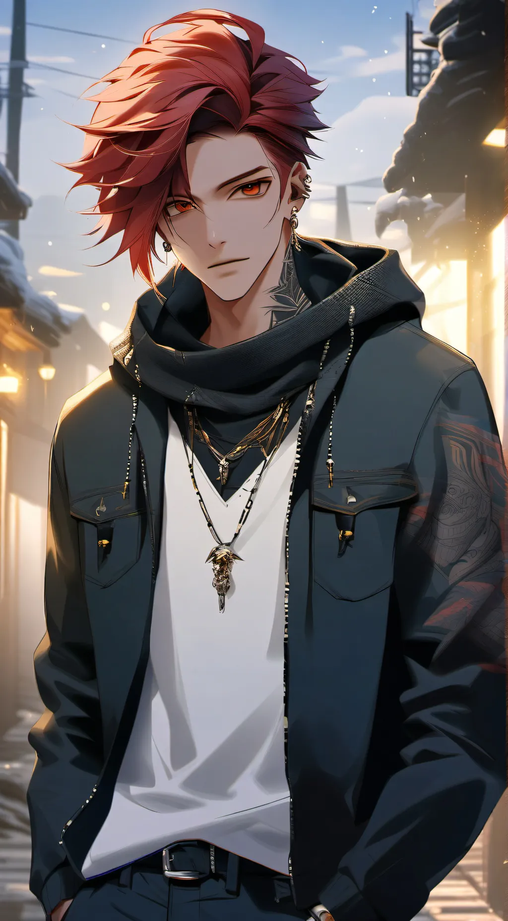 ai character: Ashton  background