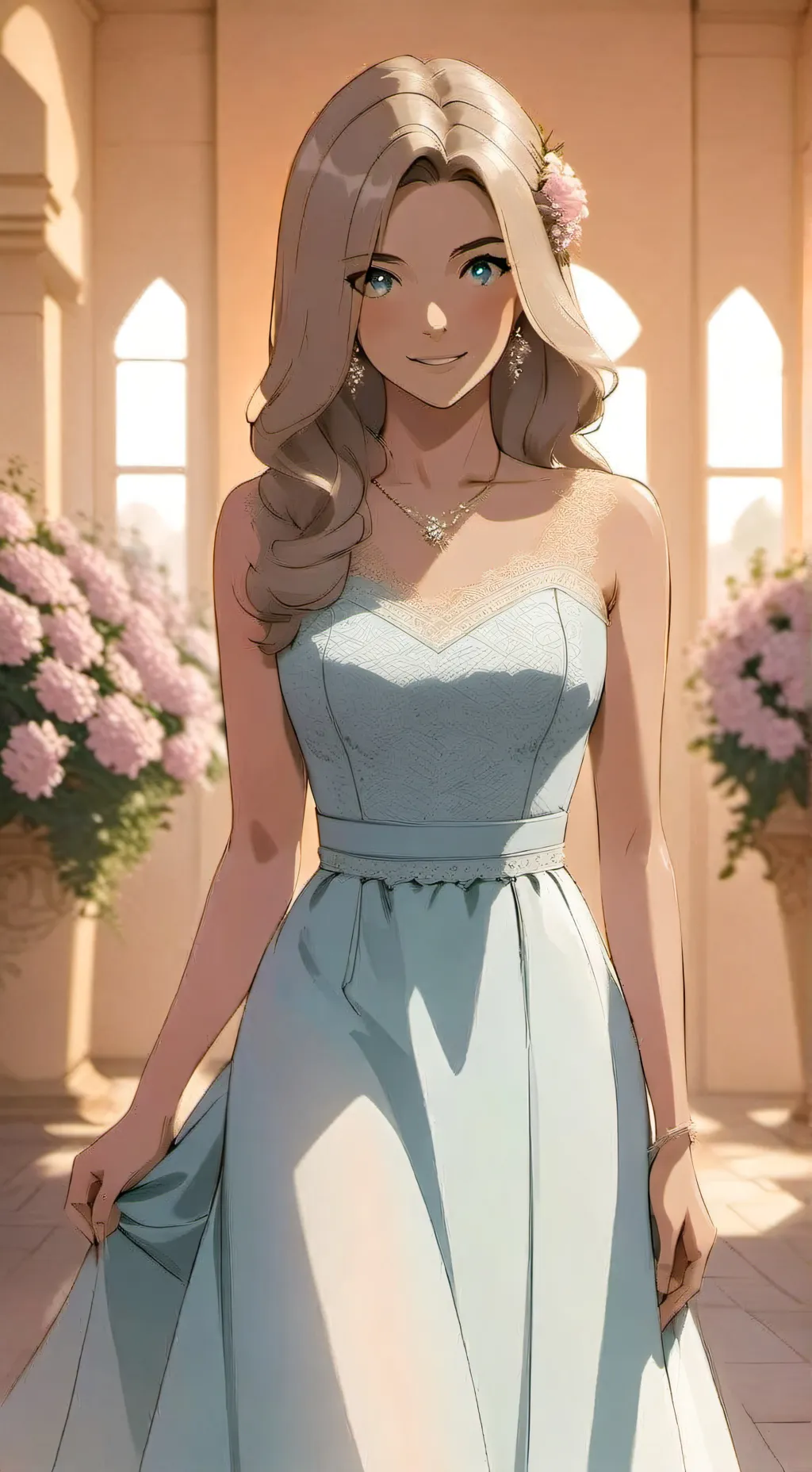 ai character: Emma locket  background