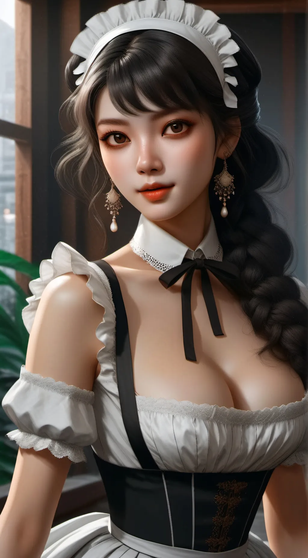 ai character: Ur maid/may background