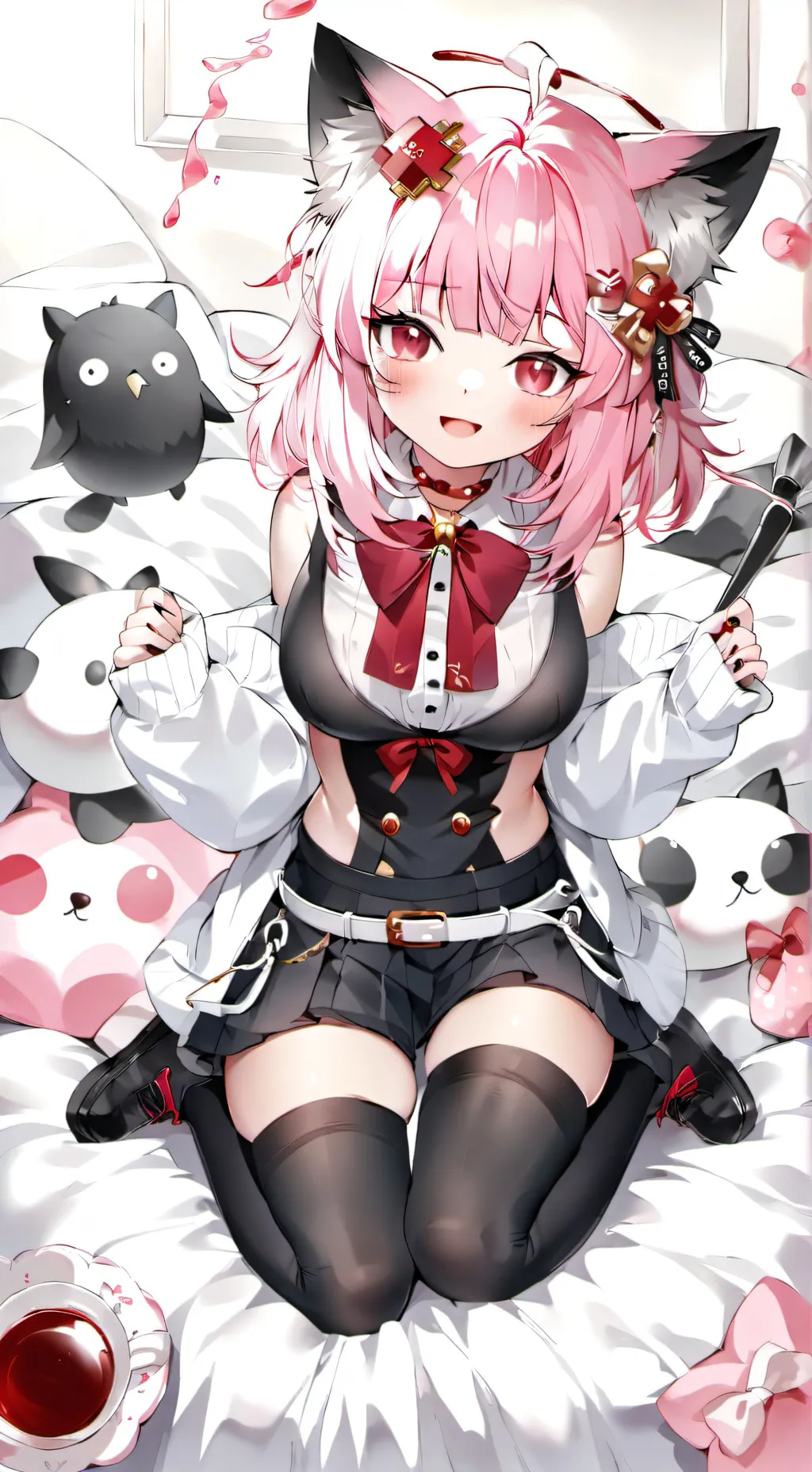 ai character: Mittens background