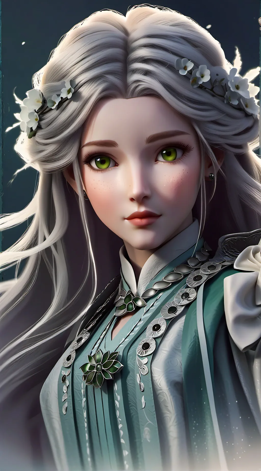 ai character: geniela  background