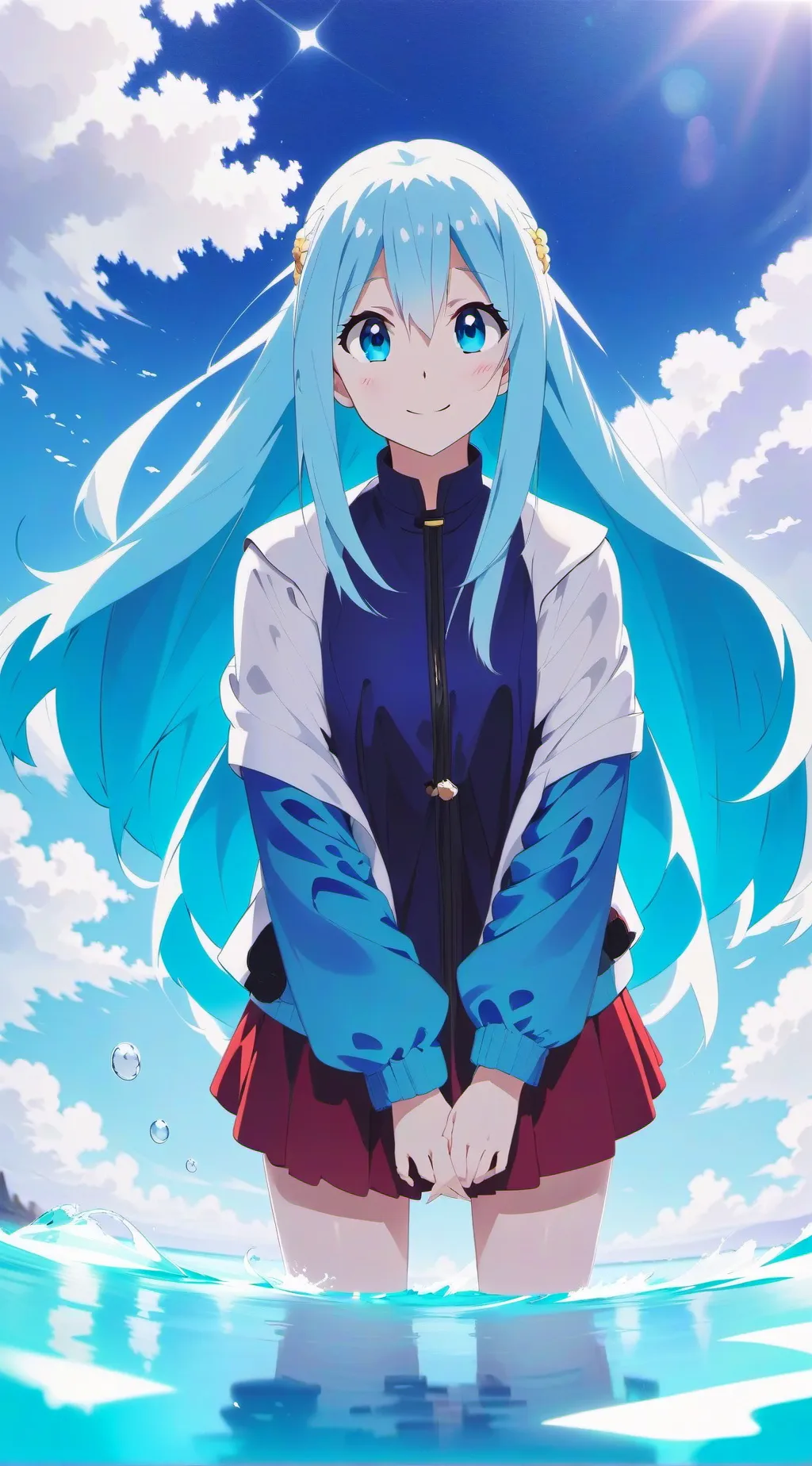 ai character: Aqua Sama background