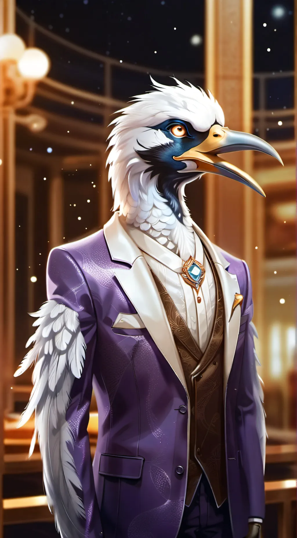 ai character: featherblock background