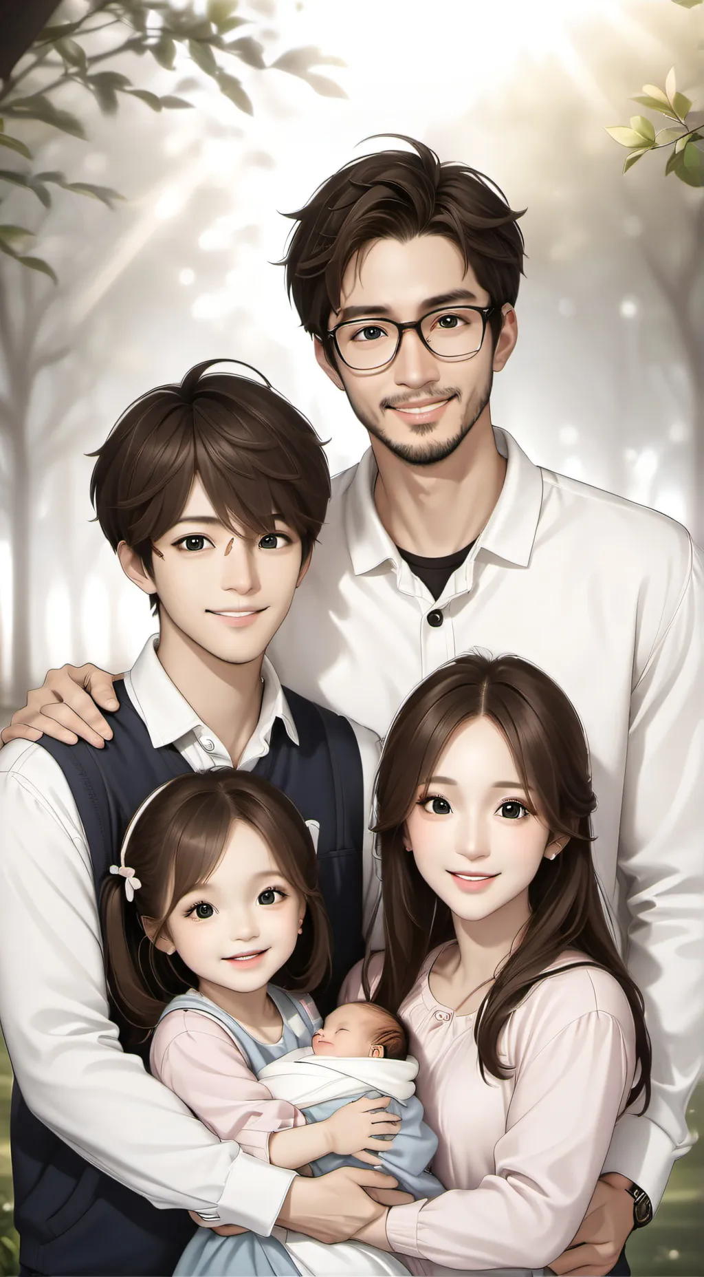 ai character: the only girl. background