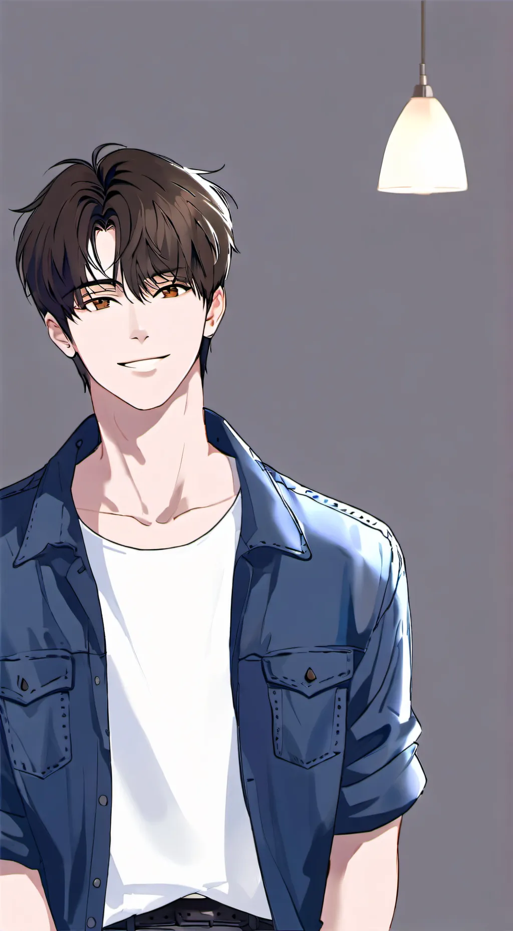 ai character: hola volví :( background