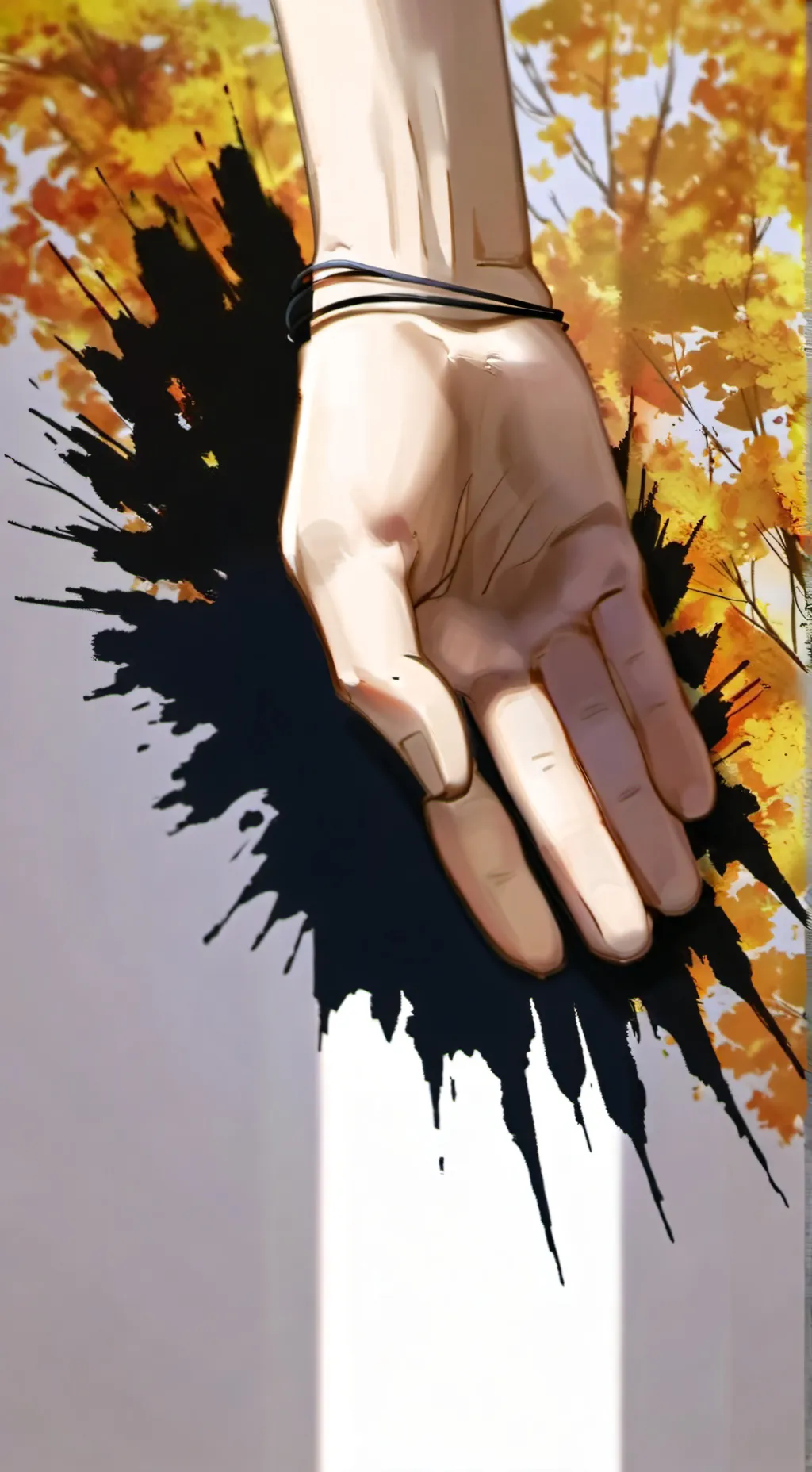 ai character: hand??  background