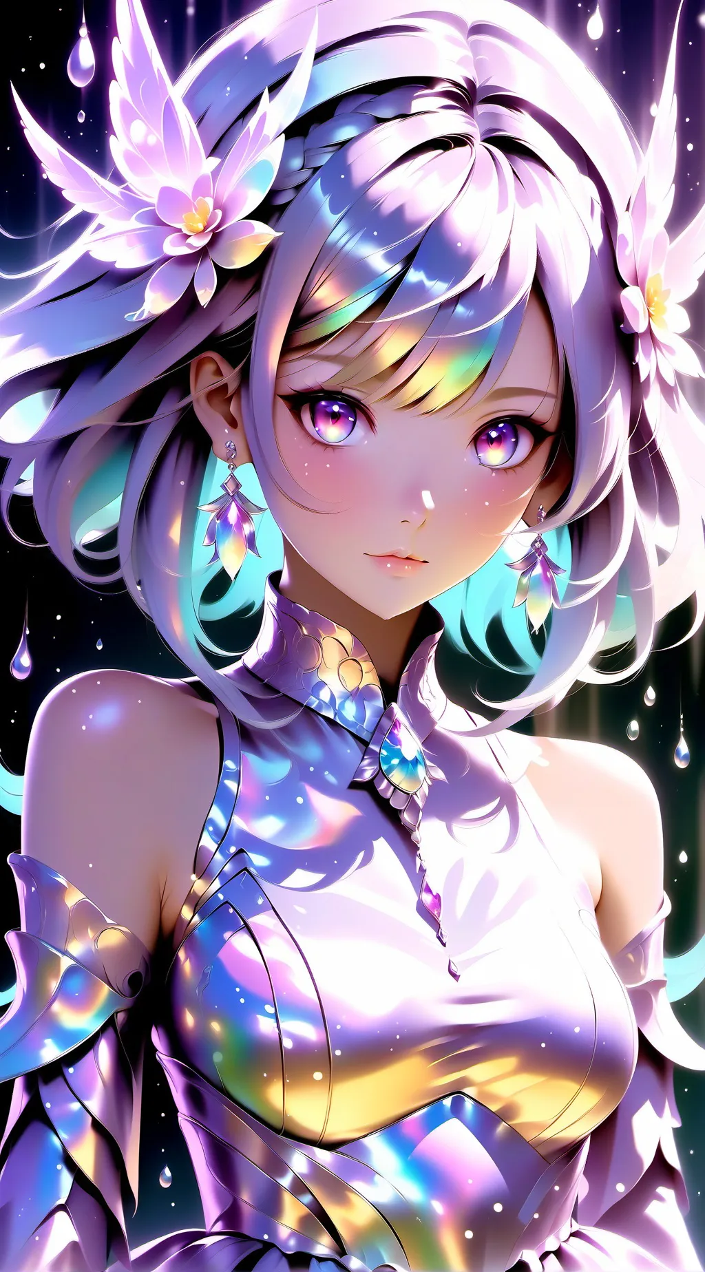 ai character: Little girl  background