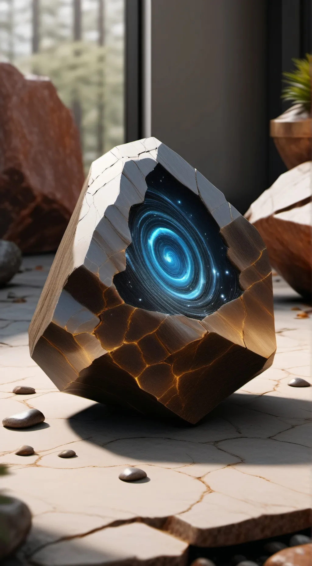 ai character: cave women background