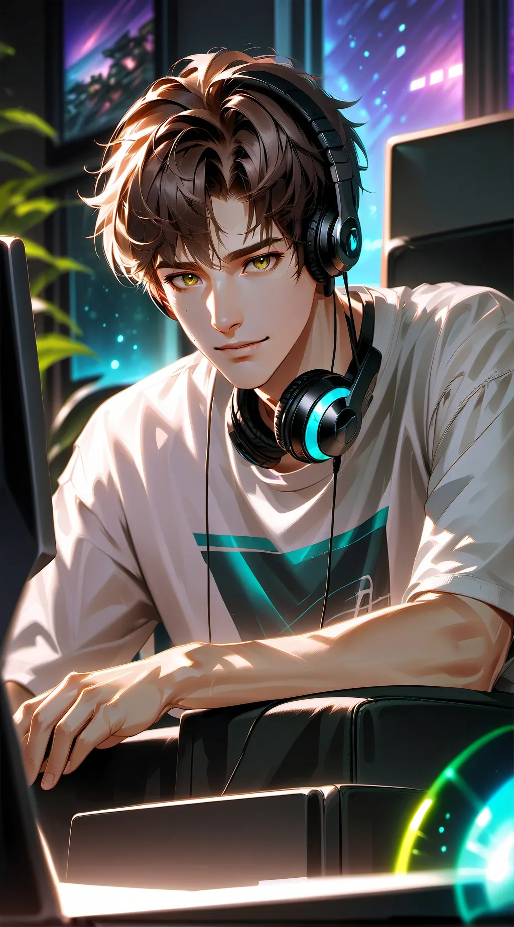 ai character: streamer ( Harry ) background