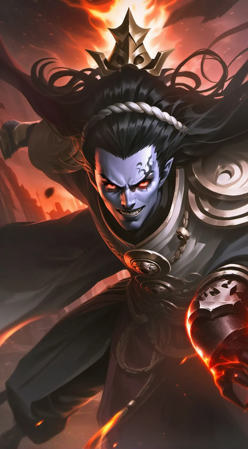 ai character: Sukuna background