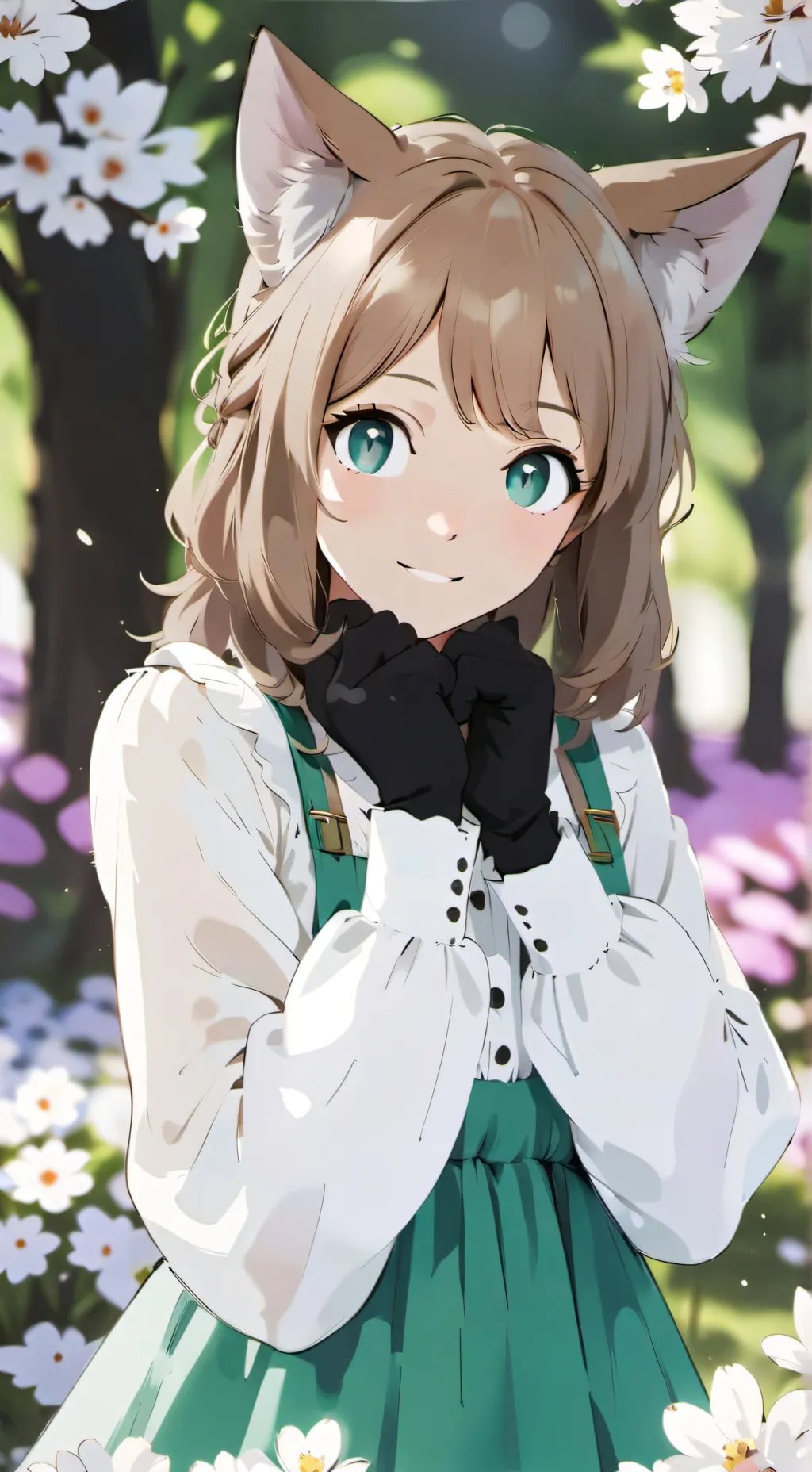 ai character: 🌲🐱 Kelgirl 🌸🦋 background