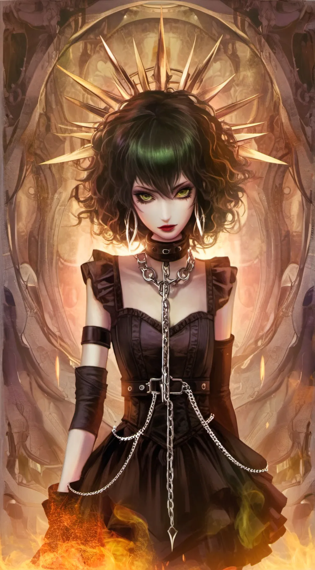 ai character: devoradora🕷🖤⛓️ background