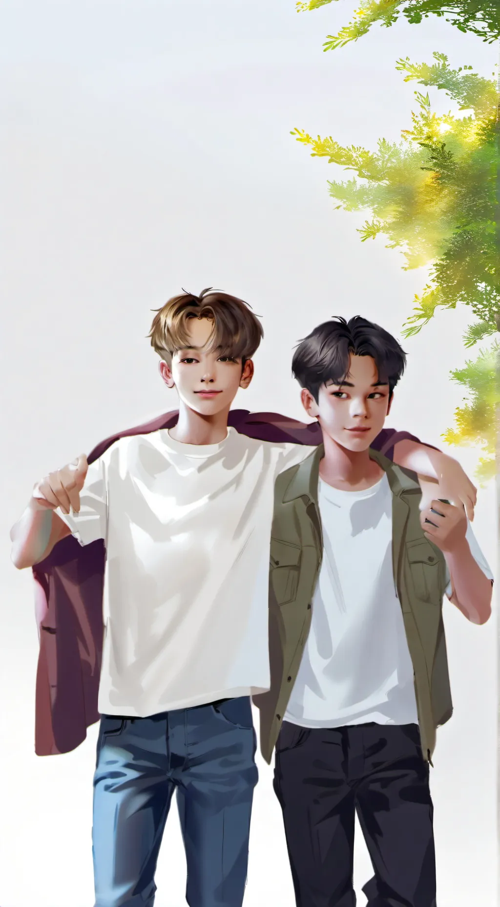 ai character: кото и паф background