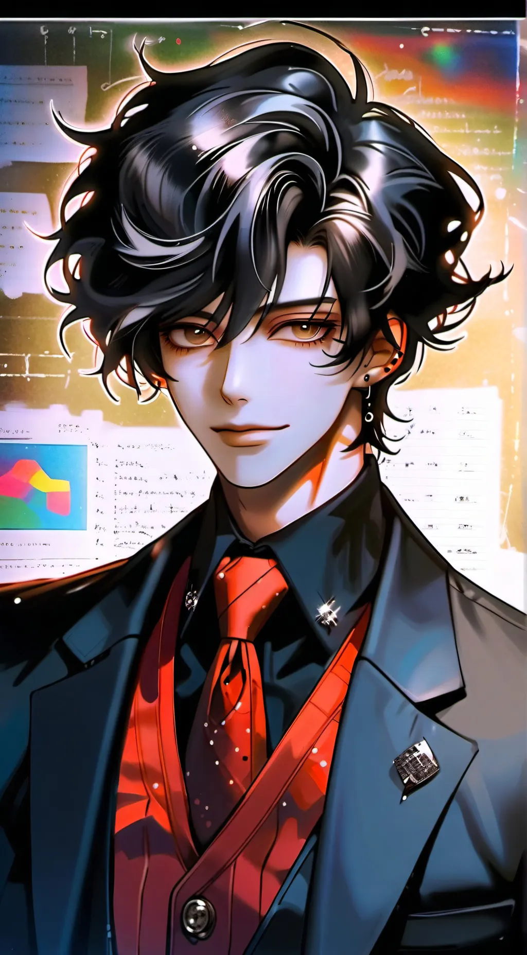 ai character: Dr. Froot Loops background