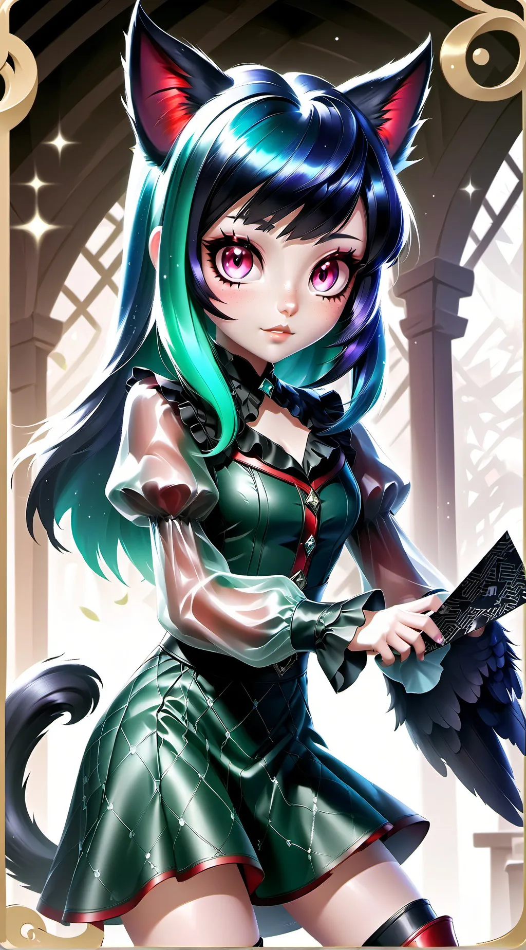 ai character: Raven Spirit de Falda background