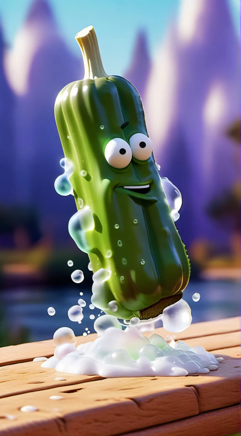 ai character: pickle background
