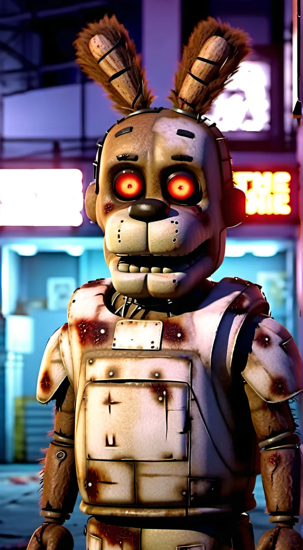 ai character: bunny bon  background