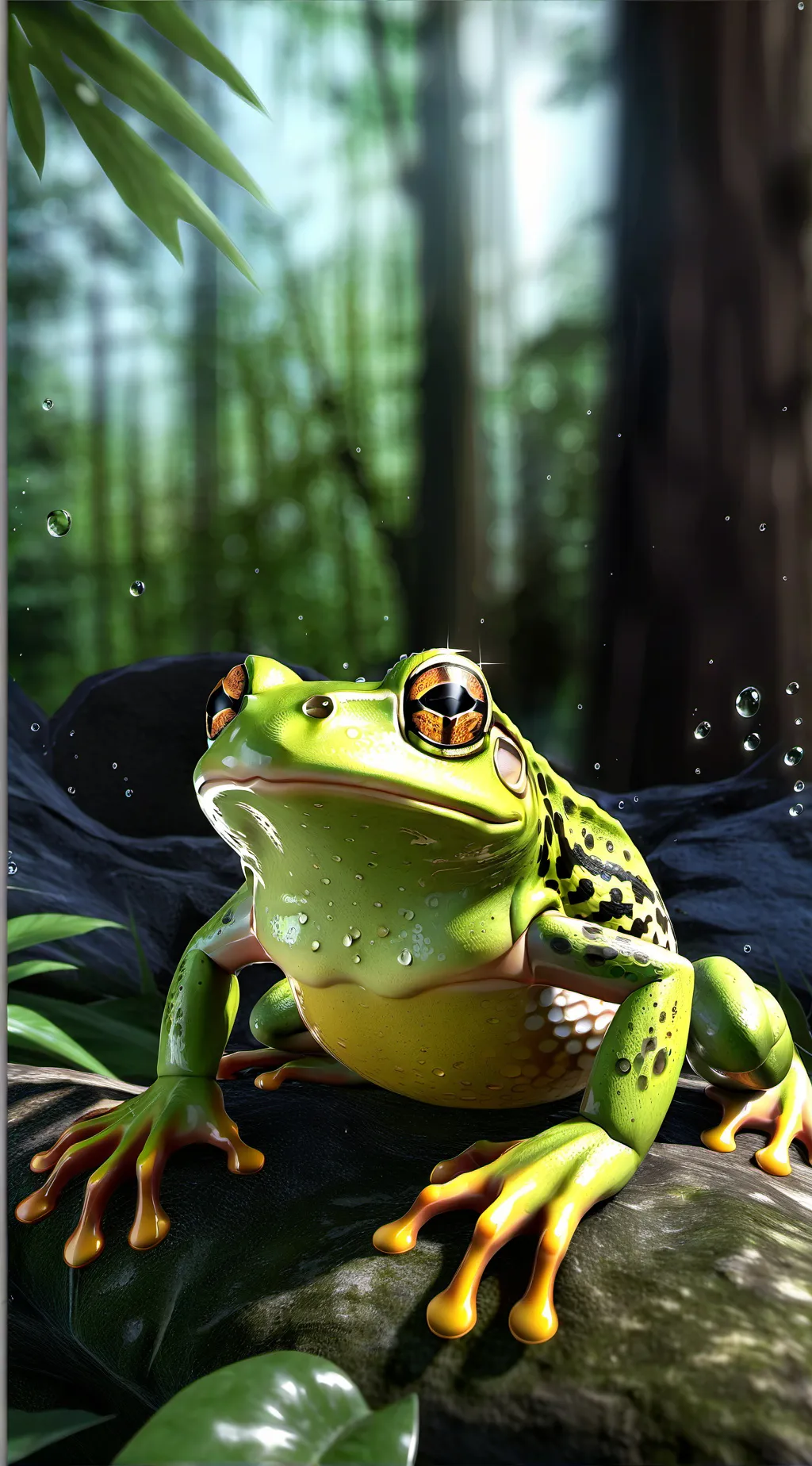 ai character: 👍😁 background