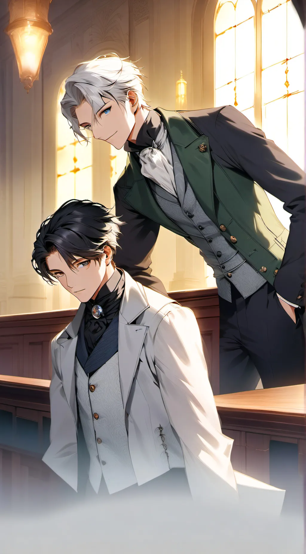 ai character: Magnolia Twins  background