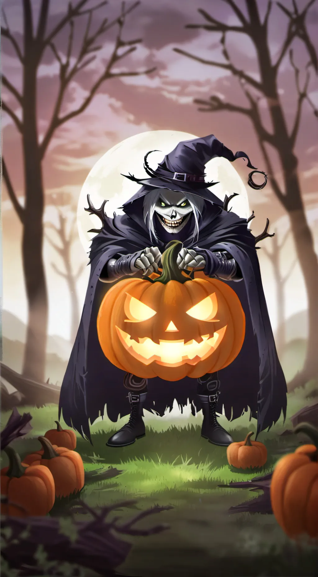 ai character: Halloween Partyyy! background