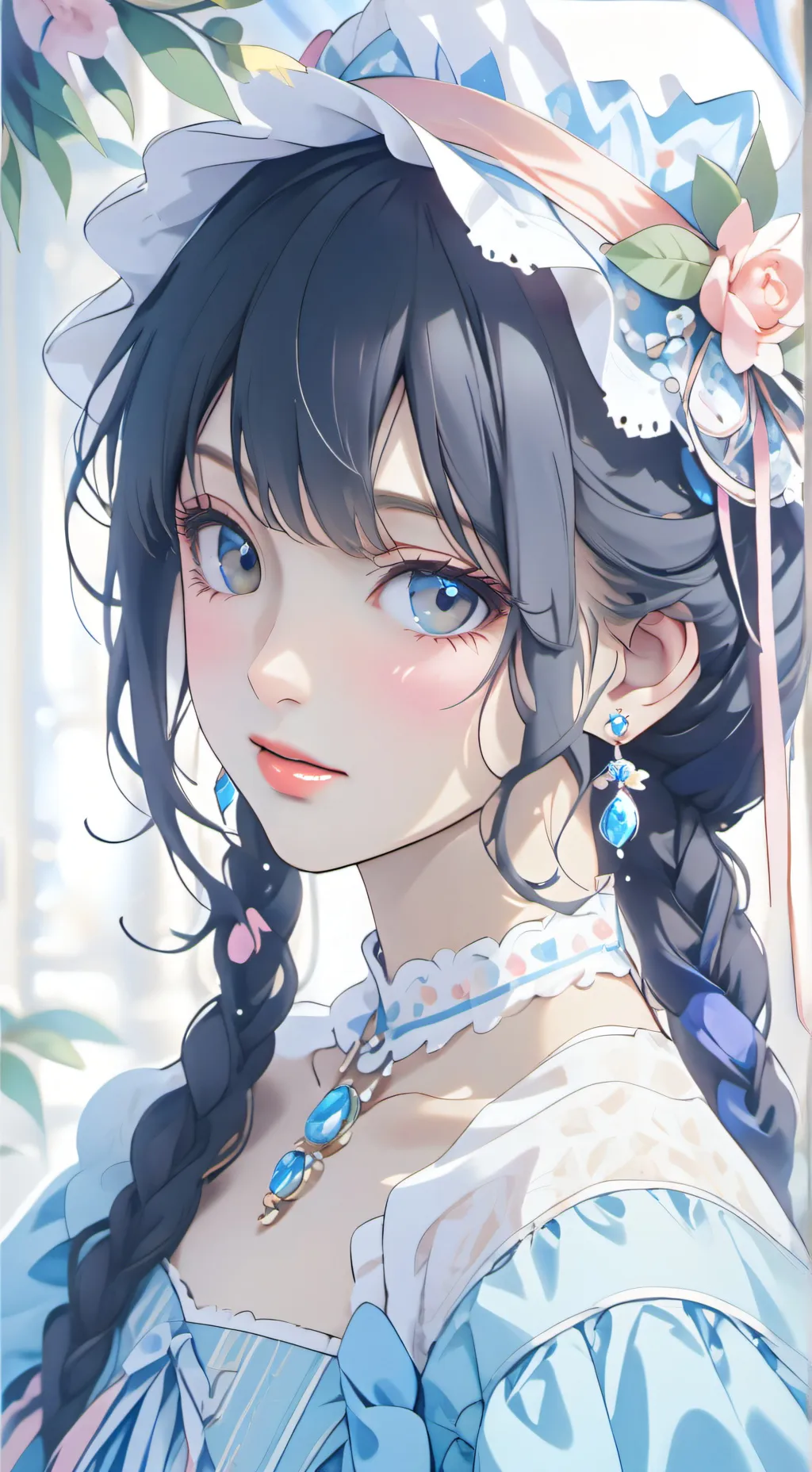 ai character: •~°🌸🏵Minaya🏵🌸°~• background