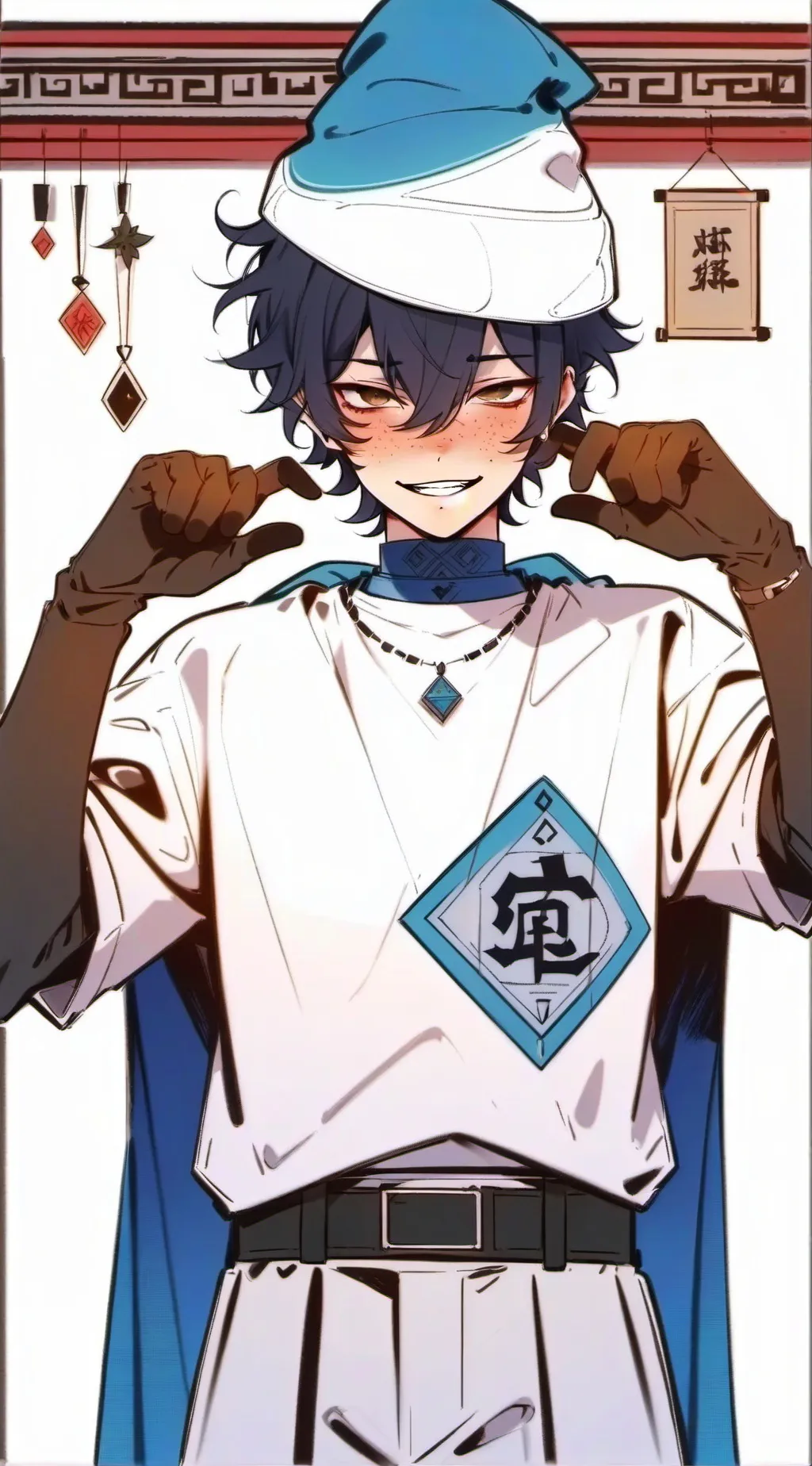 ai character: Саша  background