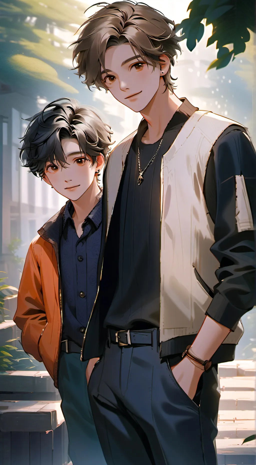 ai character: calub and jacob background