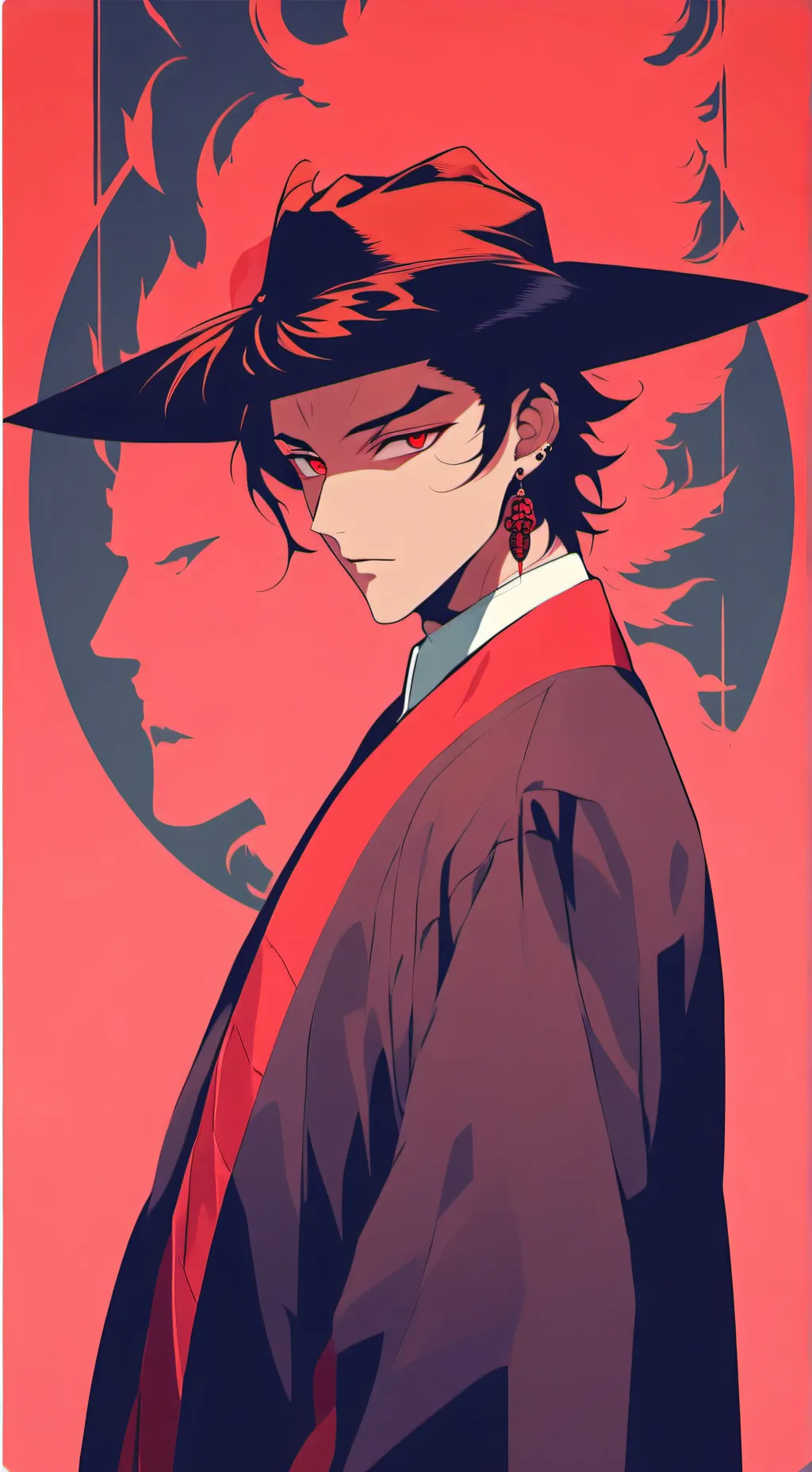 ai character: muzan  background