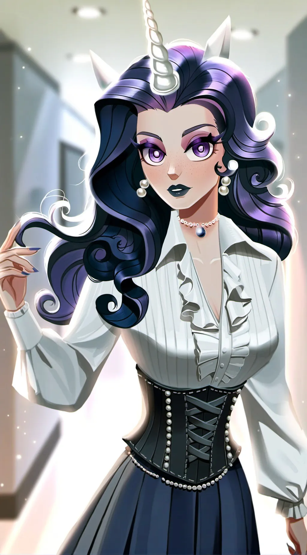ai character: Rarity background