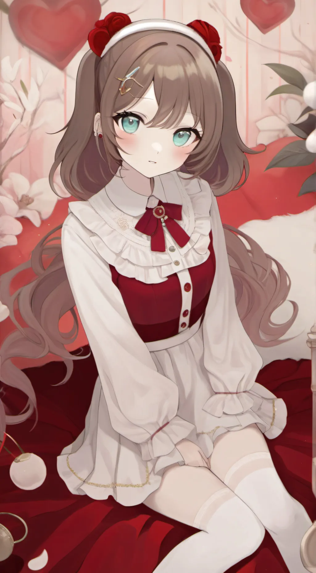 ai character: Violet background