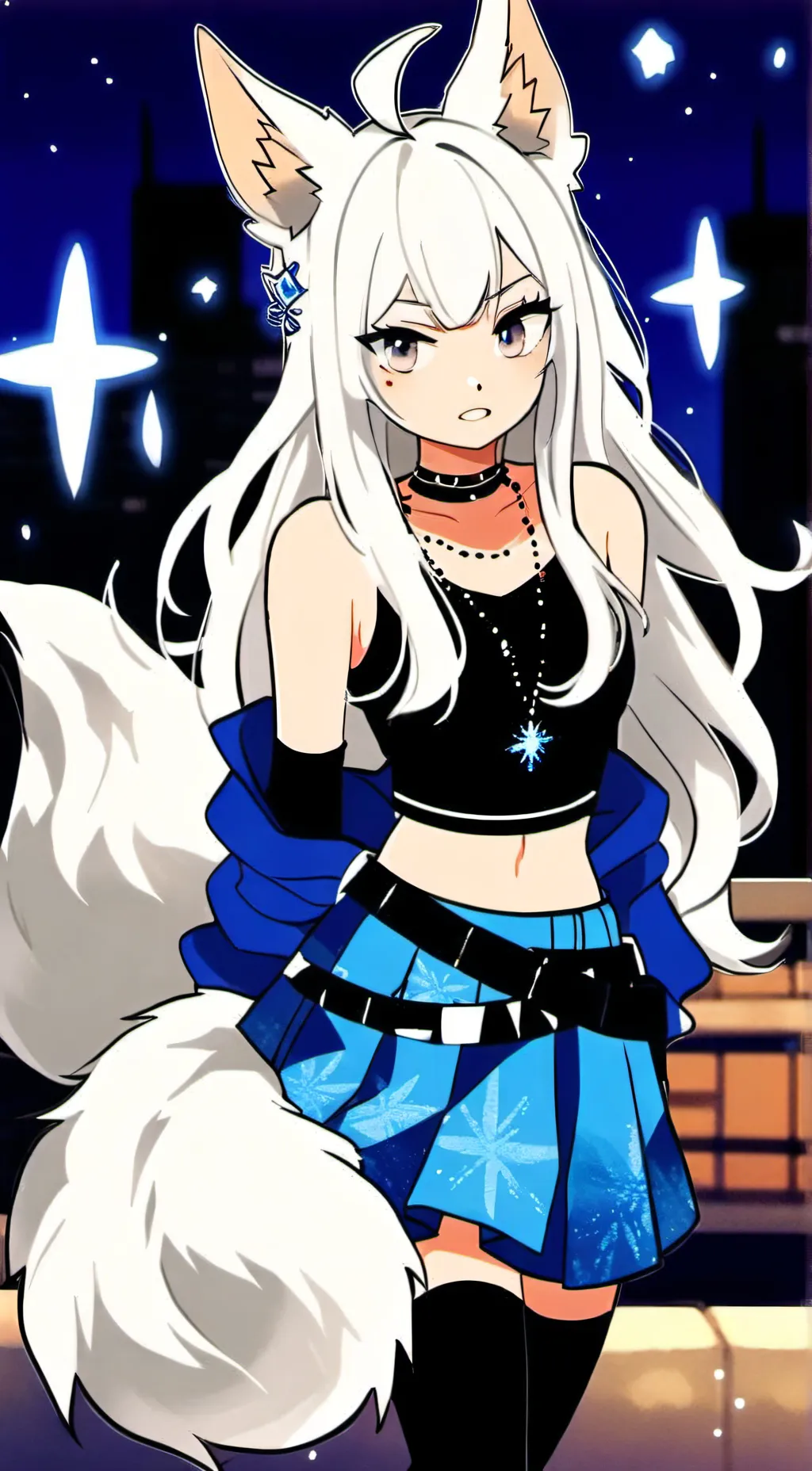 ai character: IceBite my FNAF oc background