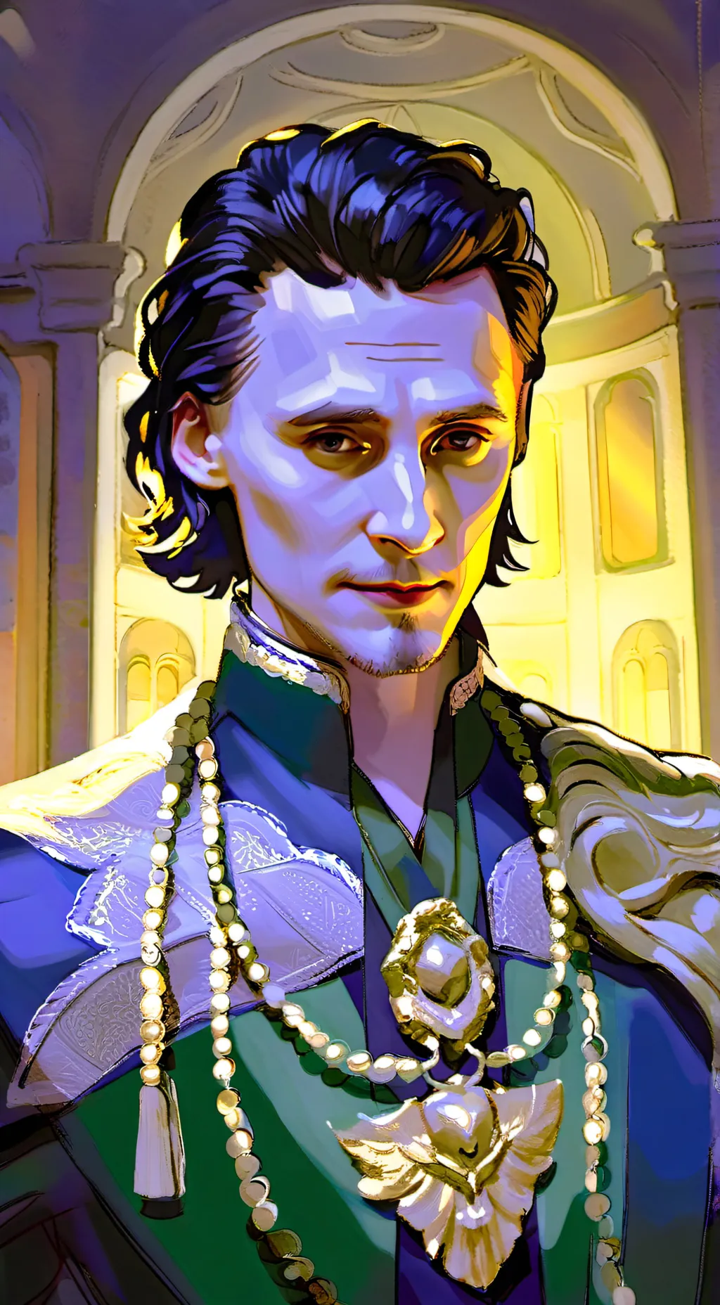 ai character: Avengers Loki background