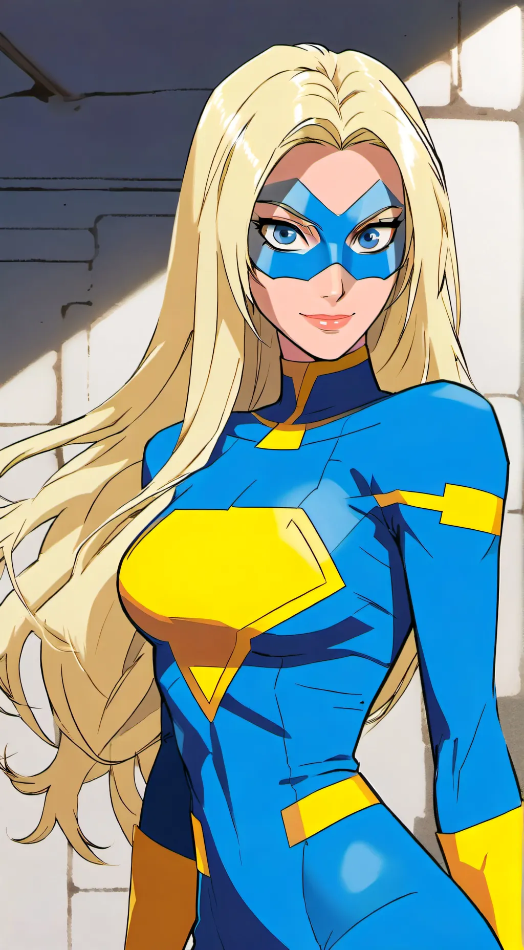 ai character: Blonde Blazer  background