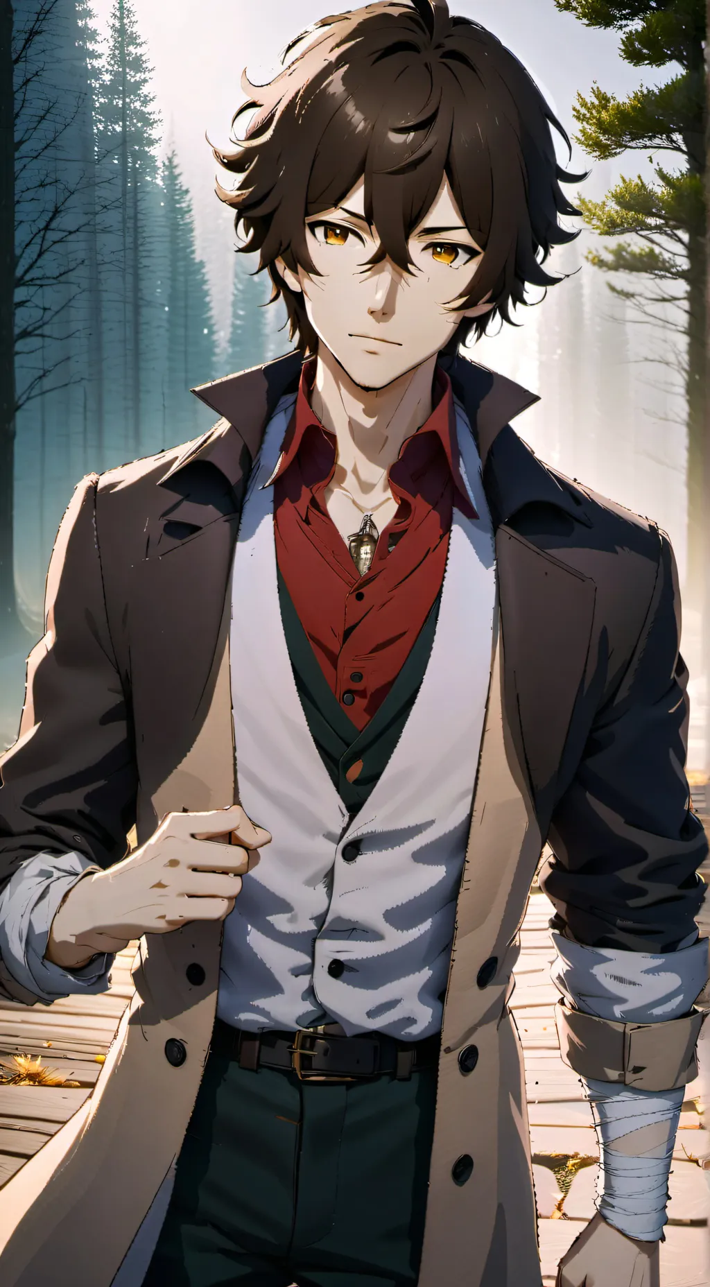 ai character: Osamu Dazai  background