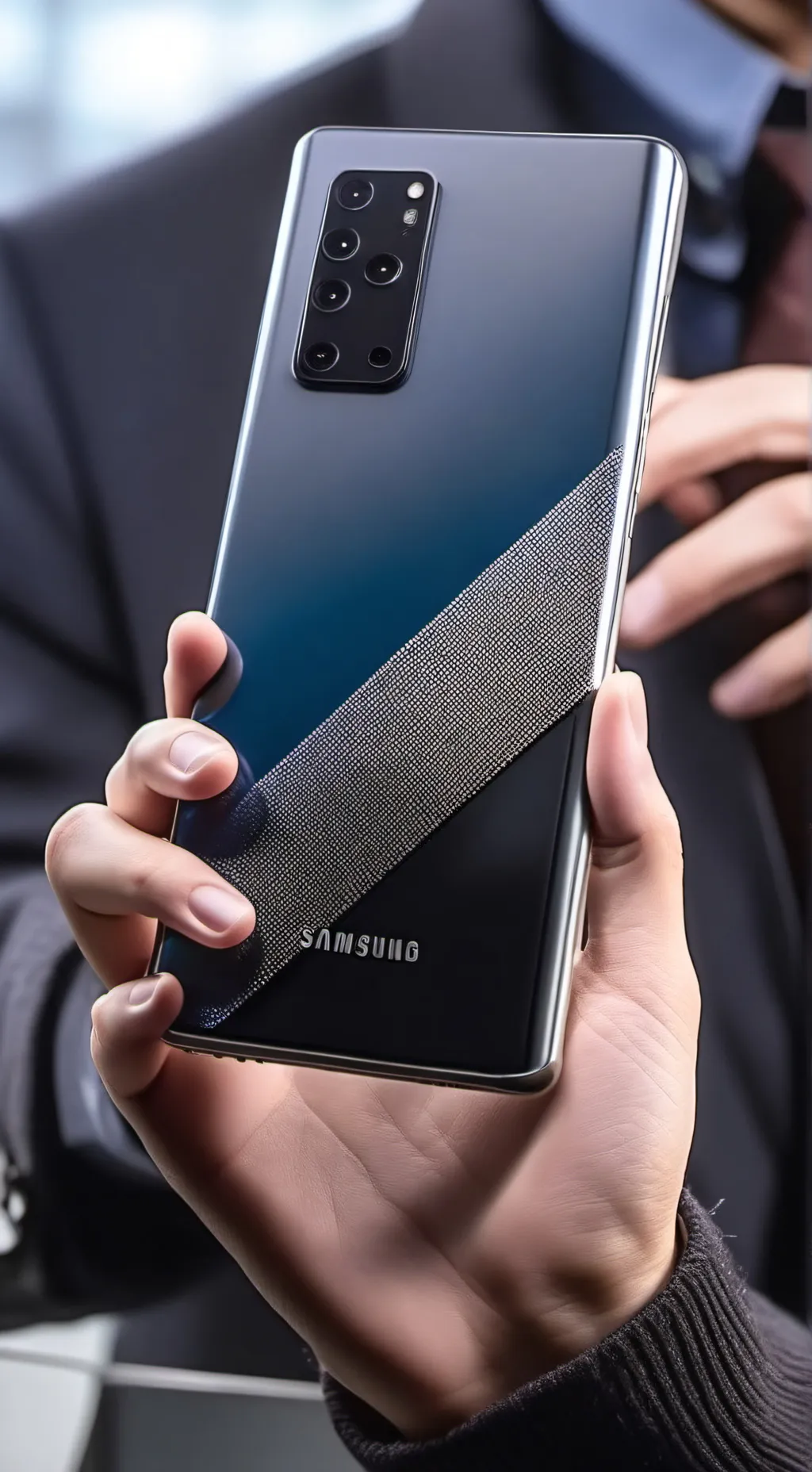 ai character: Samsung phone  background