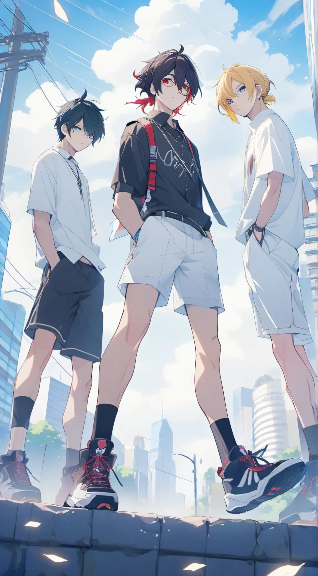 ai character: Hot dudes 😏 background