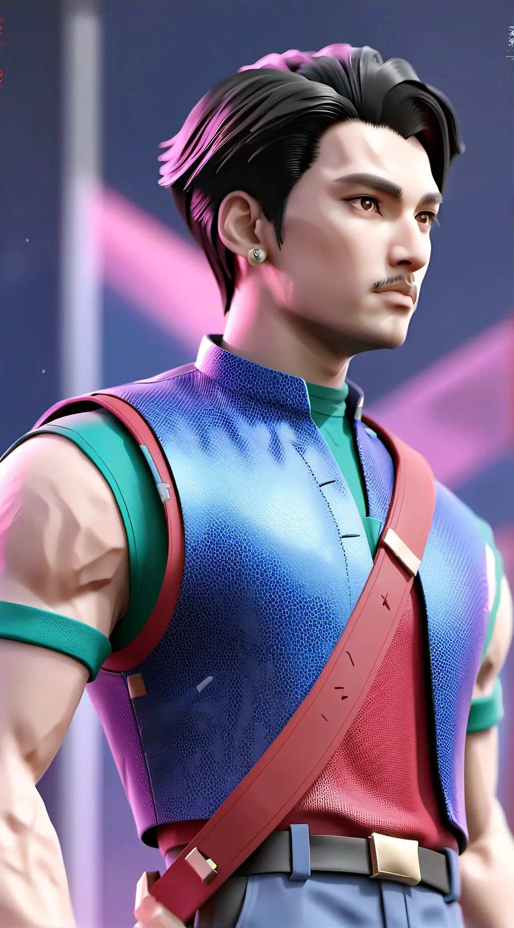 ai character: mha santas elf  background