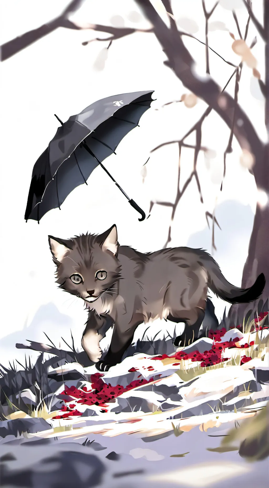 ai character: Hurt kitten!  background