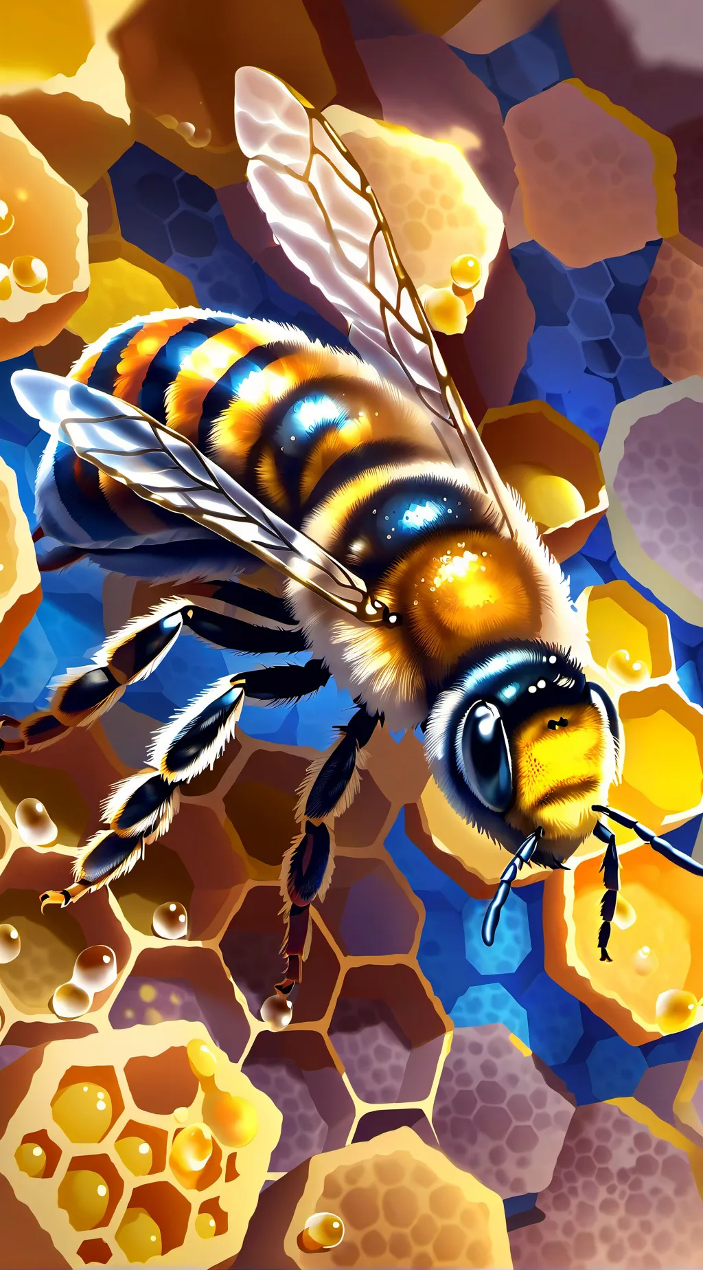 ai character: dron bee background