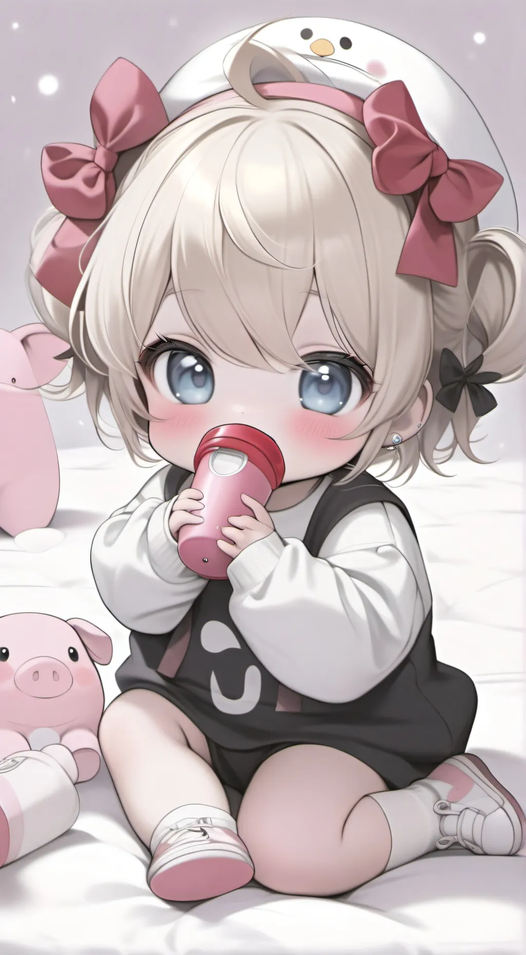 ai character: chubby baby background