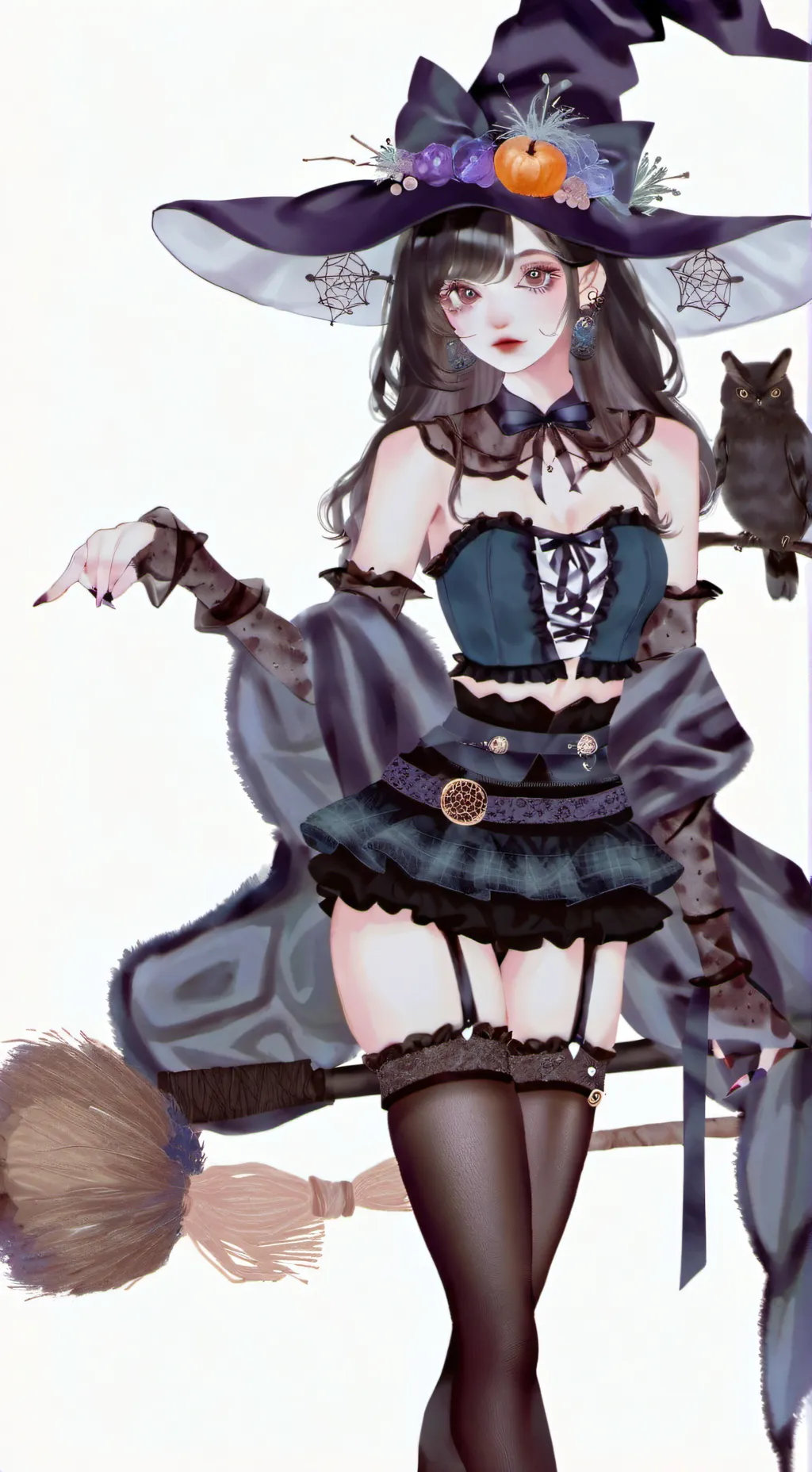 ai character: A witch background