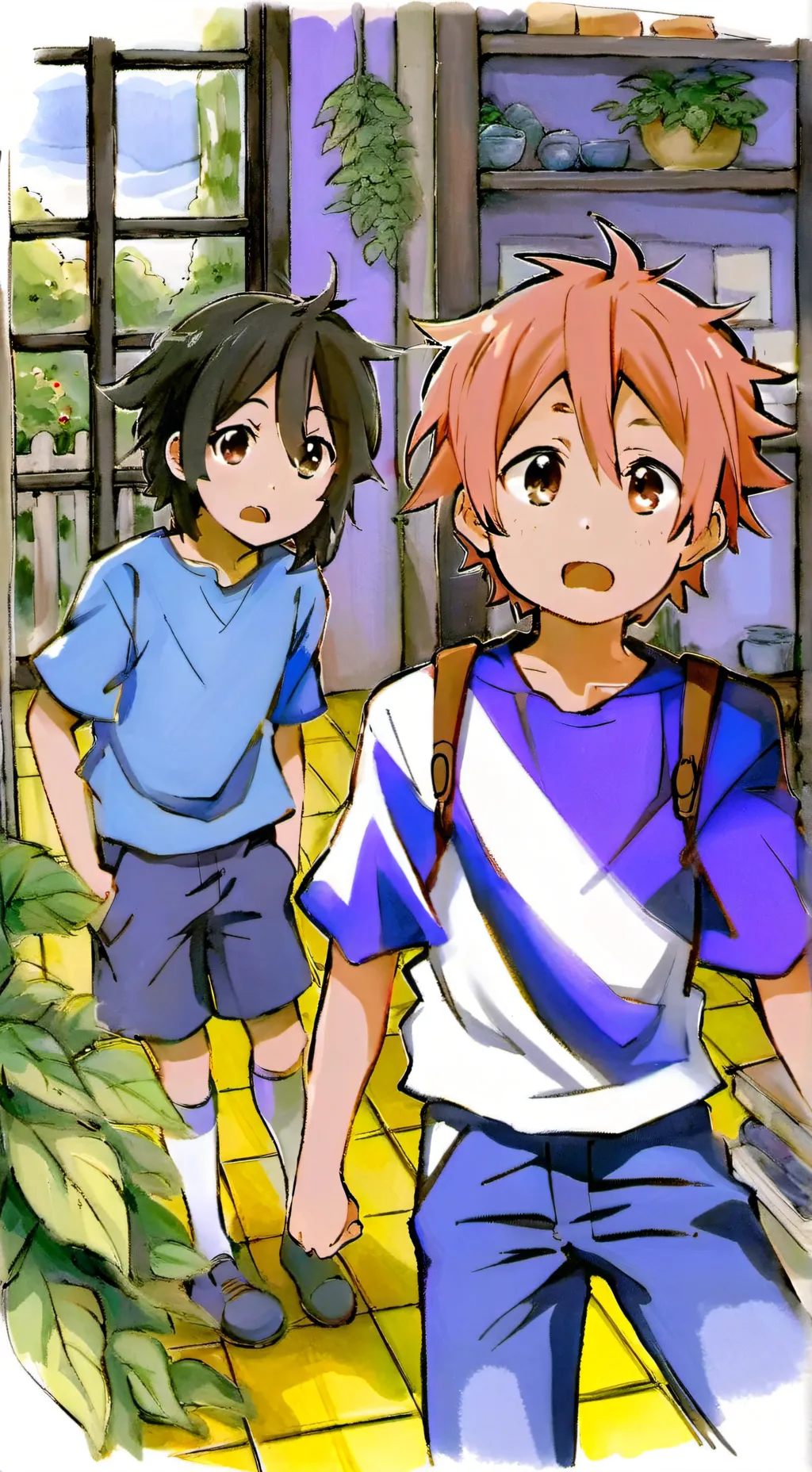 ai character: mat background