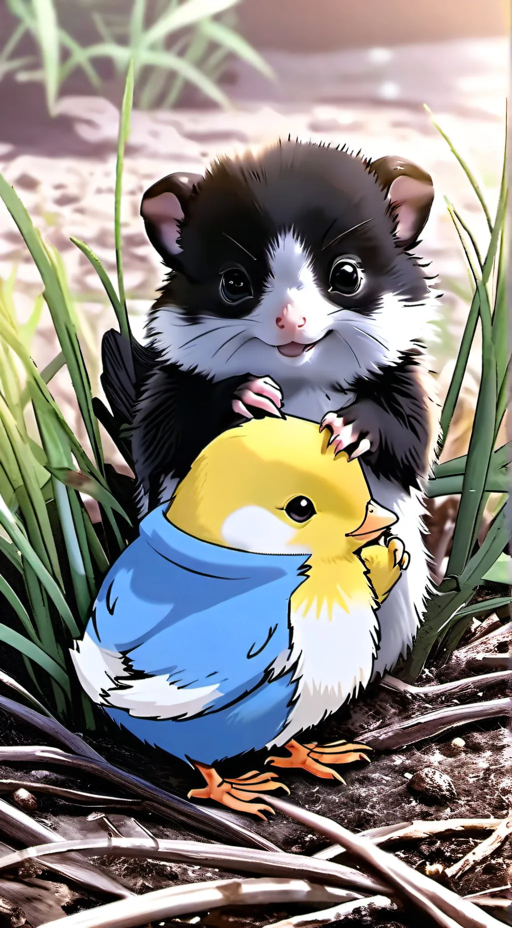 ai character: hamstery & chichi background