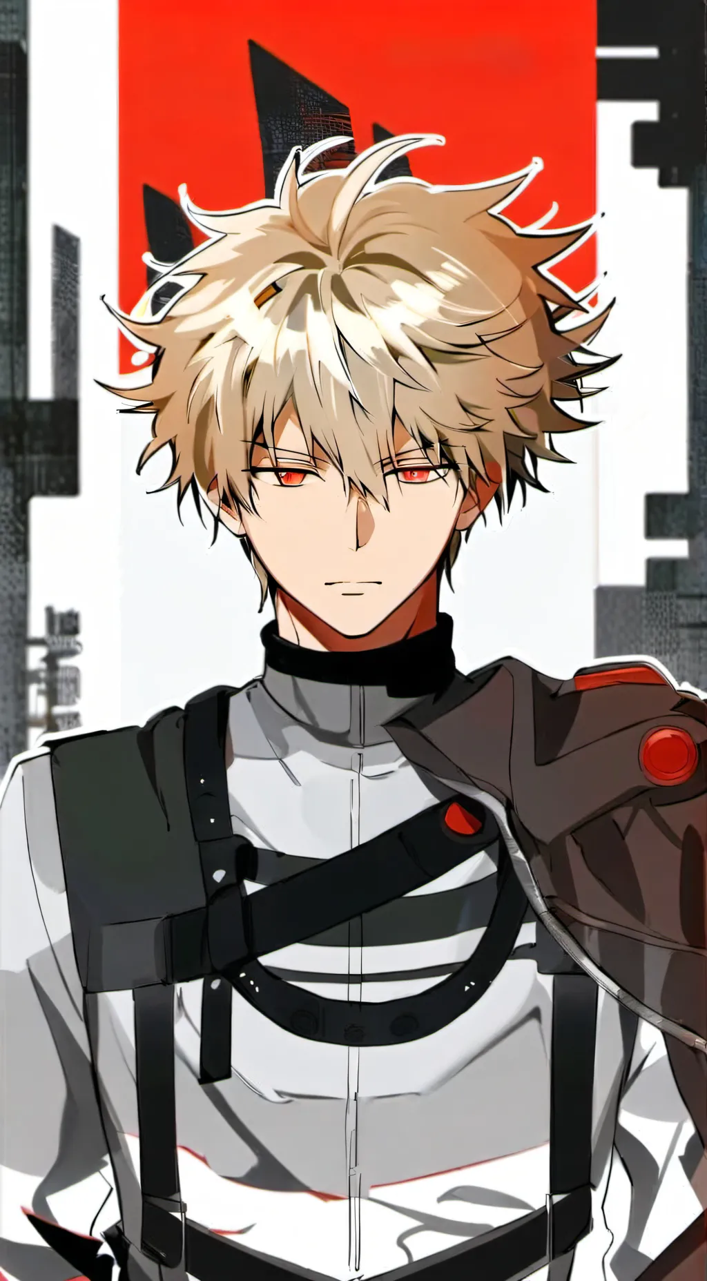 ai character: MHA x Fireworks background