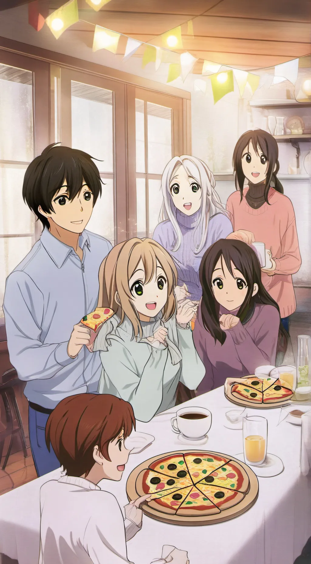 ai character: pizza party[OG] background