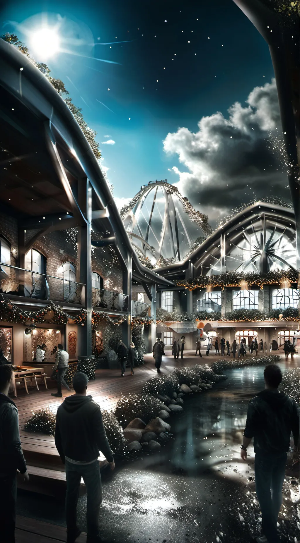 ai character: Skyline butlins background