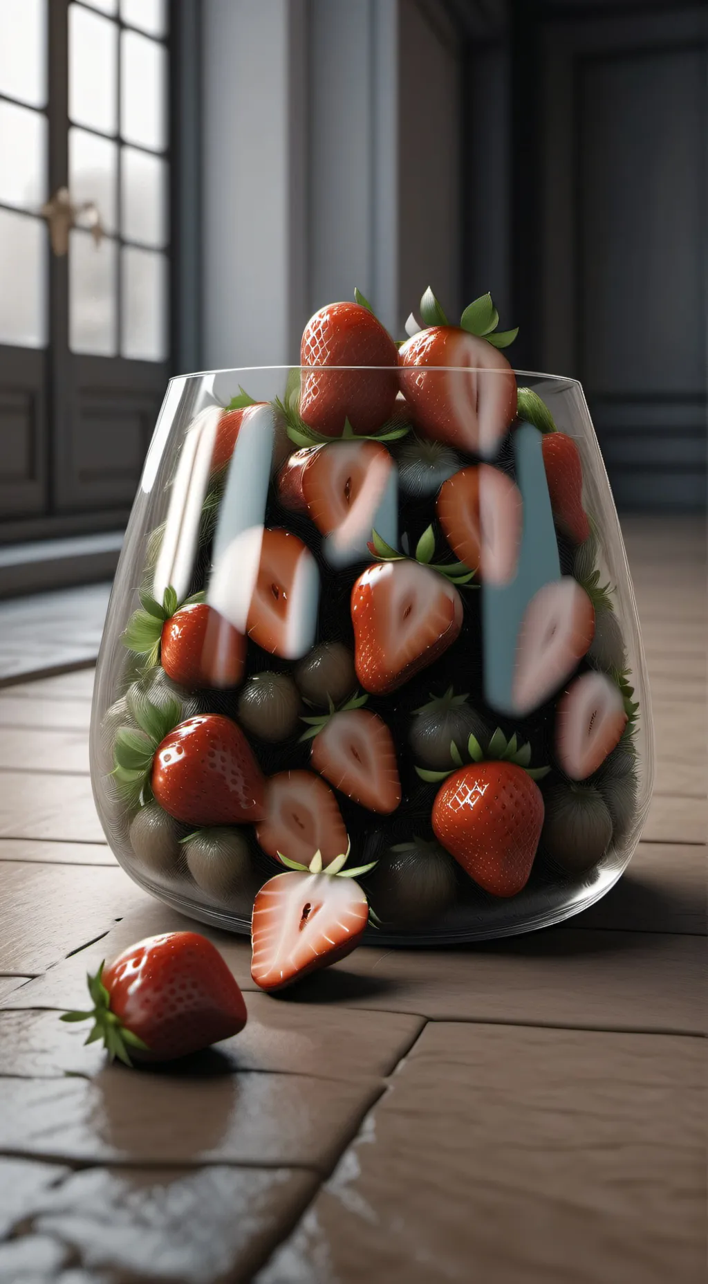 ai character: 😳strawberry lily🍓 background