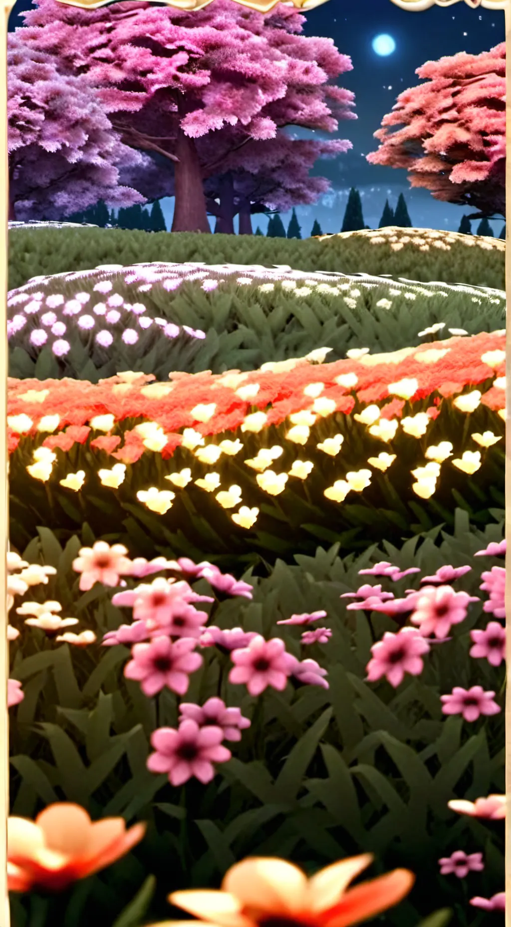 ai character: Moonflower background