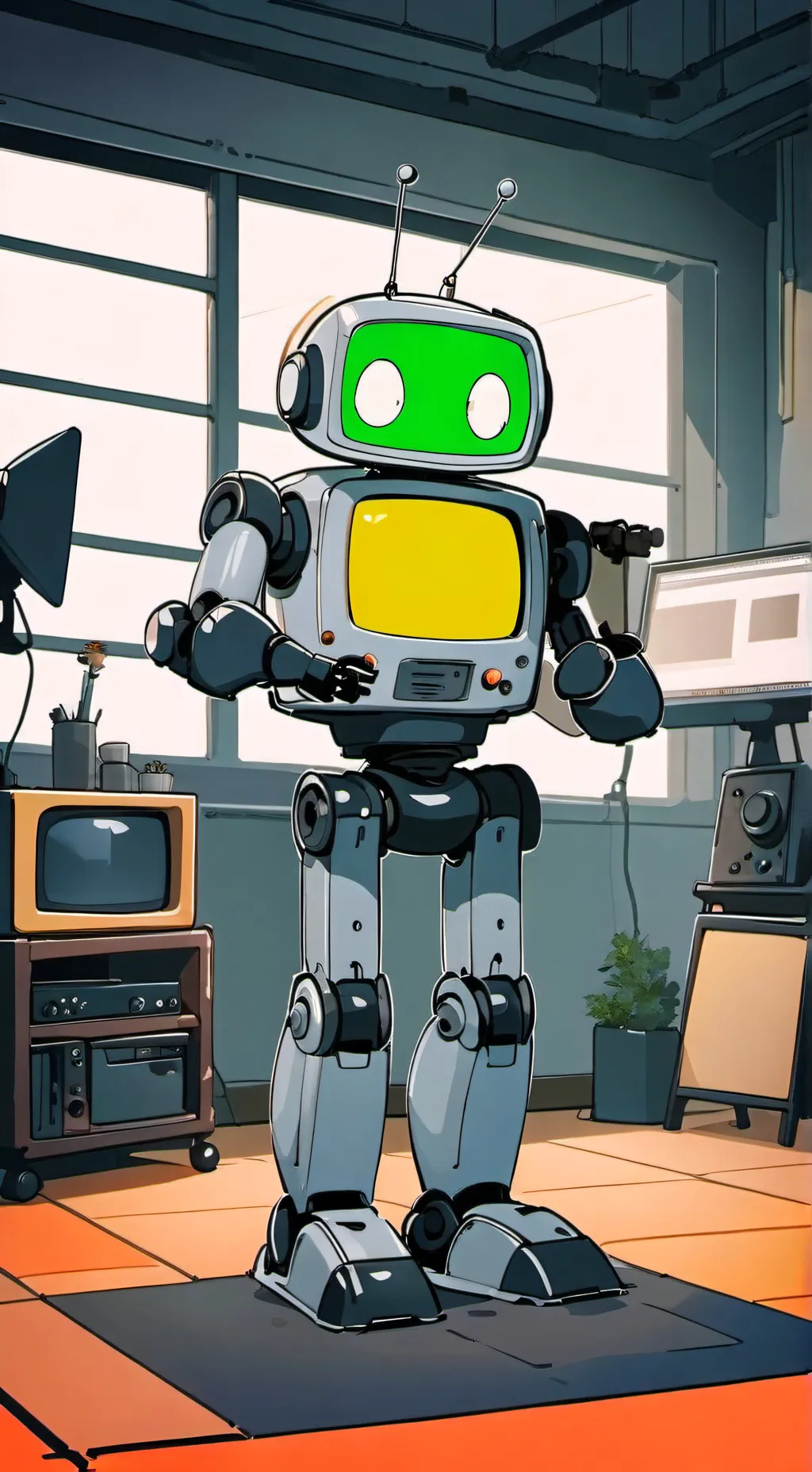 ai character: productora background