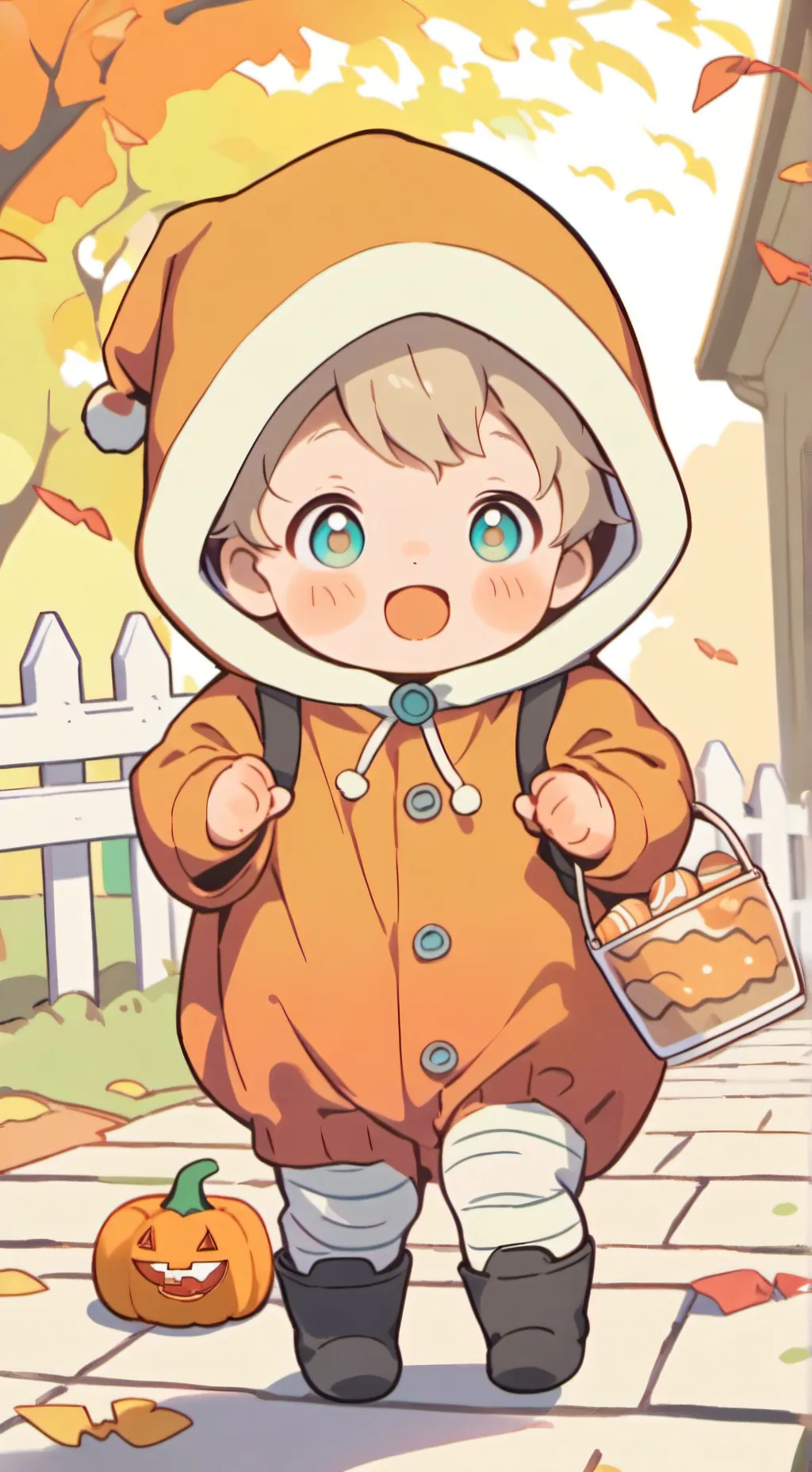 ai character: Mha Halloween 🎃 background